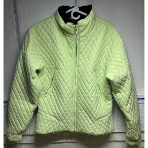 OBERMEYER Northern Lights Quilted Winter Ski Coat Jacket Womens size 10 Green